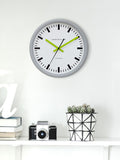 Brookpace Lascelles Grey Swiss Station Clock 30x30x5cm - British product