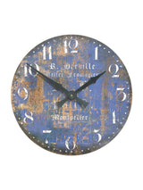 Next Brookpace Lascelles Blue Montpellier Cheesemaker's Wall Clock Large- Buy online at McGrocer