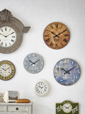 Brookpace Lascelles blue Montpellier cheesemaker wall clock large, imported from the UK