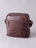 Lakeland Leather brown small Keswick messenger bag, UK version