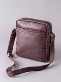 Lakeland Leather brown small Keswick messenger bag, UK version