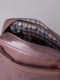 Lakeland Leather brown small Keswick messenger bag, UK version