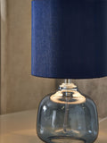 Connor navy blue bedside table lamp 24.5cm tall, UK version