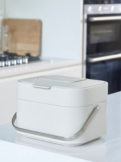 Next Joseph Joseph Stone Stack 4 Stone Grey Food Waste Caddy- Buy online at McGrocer