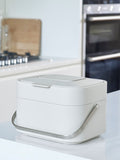 Joseph Joseph Stone Grey Stone Stack 4 Food Waste Caddy, UK version