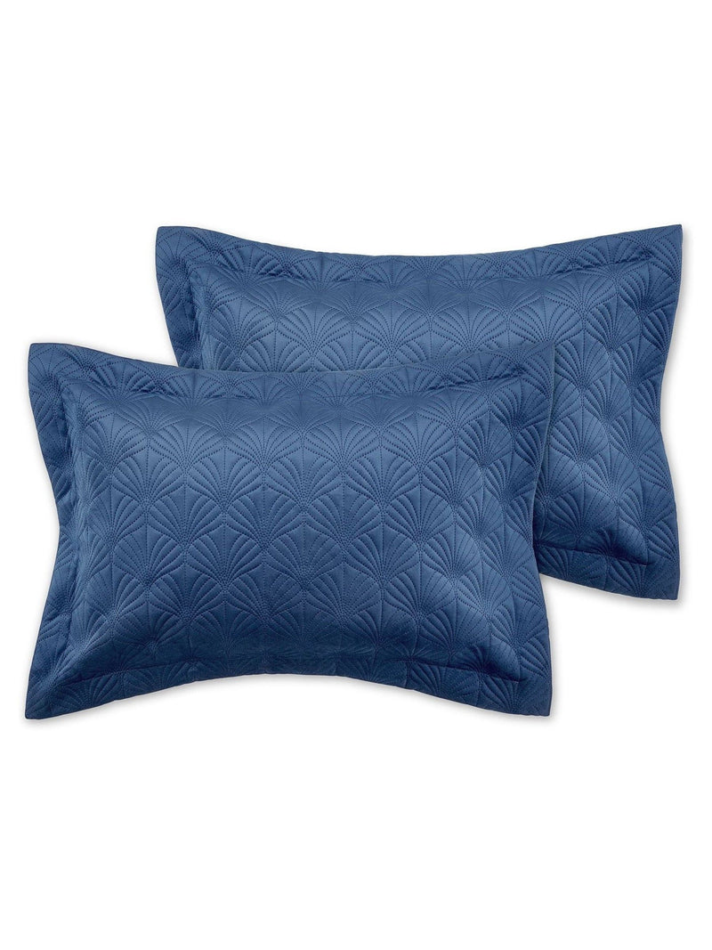 Catherine Lansfield Art Deco Pearl quilted pillow shams pair British product