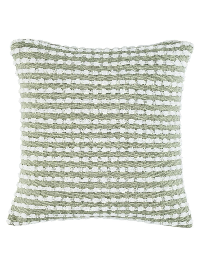 Catherine Lansfield green stab stitch cushion, UK version