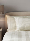 Natural cream velvet duvet cover set, imported from the UK