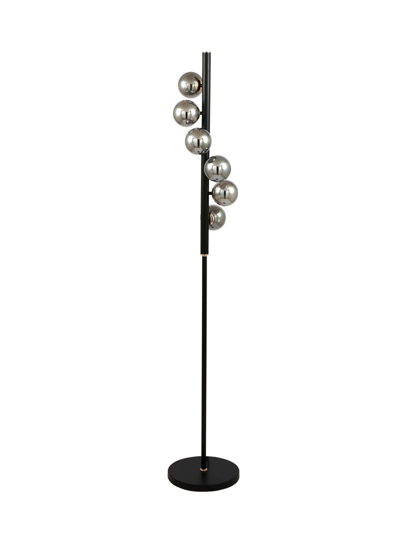 Pacific smoke glass ball floor lamp - British product