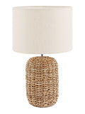 Pacific Natural Acer Woven Tall Table Lamp ivory jute shade (British brand)
