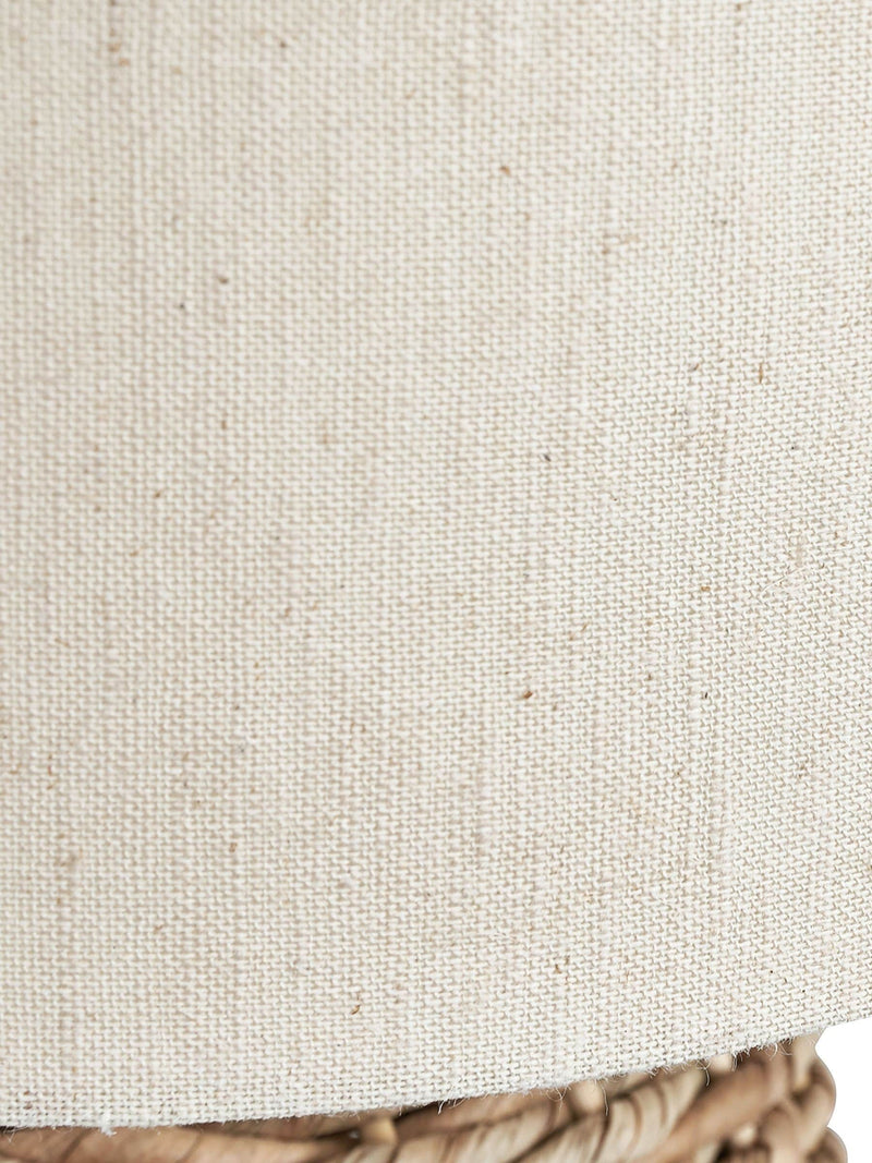Pacific Natural Acer Woven Tall Table Lamp ivory jute shade (British brand)