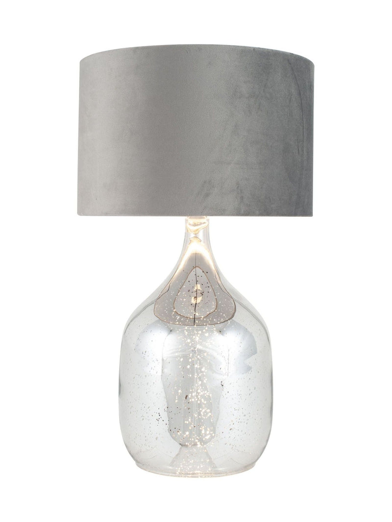 Pacific Mercurial Glass dual light table lamp, UK version