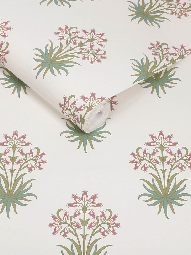 William Morris Hyacinth wallpaper sample Peony Sage A4 - British product