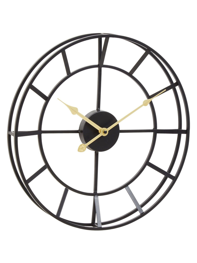 Fifty Five South Black Kent wall clock 40cm - British product