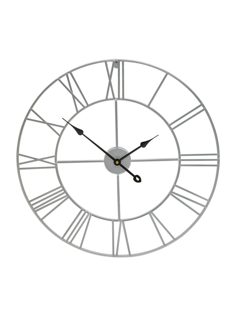 Fifty Five South Silver Genova wall clock 60cm - British product