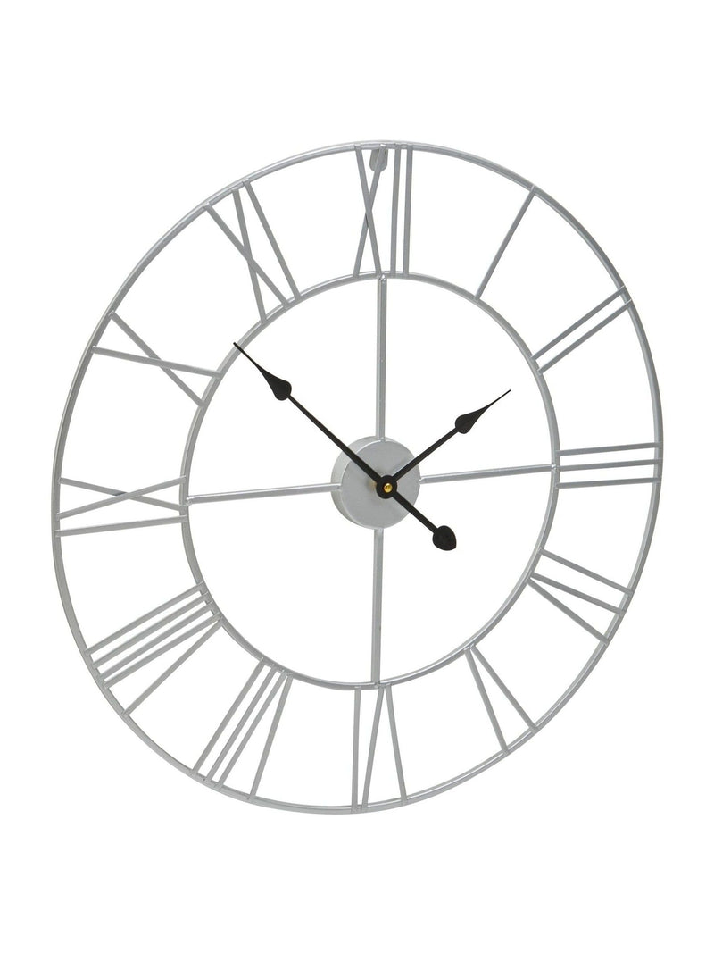 Fifty Five South Silver Genova wall clock 60cm - British product