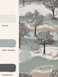 Laura Ashley Jade Green Hartingdon wallpaper 10m, UK version