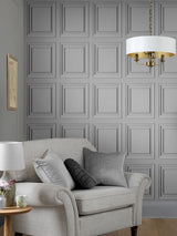 Next Laura Ashley Silver Redbrook Wood Panel Wallpaper 10M- Buy online at McGrocer