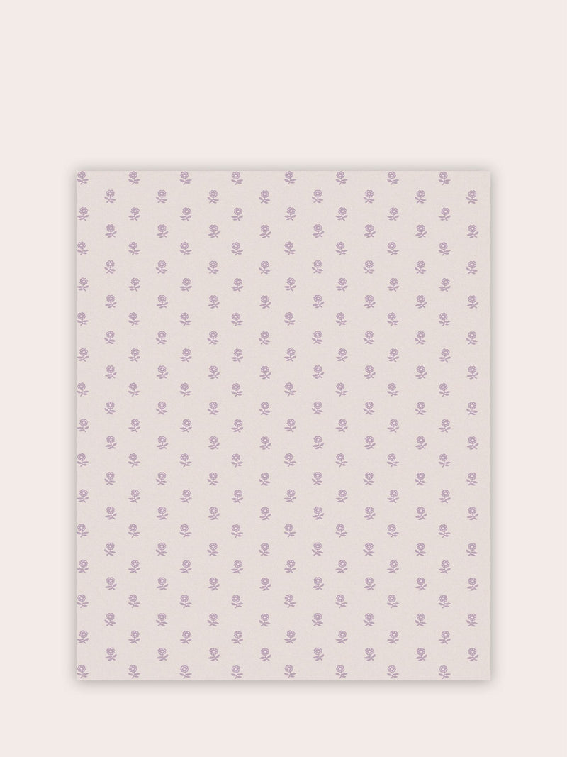 Laura Ashley lavender purple daisy wallpaper sample A4 (British brand)