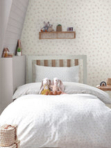 Next Laura Ashley Dove Grey Alphabet A4 Wallpaper Sample- Buy online at McGrocer