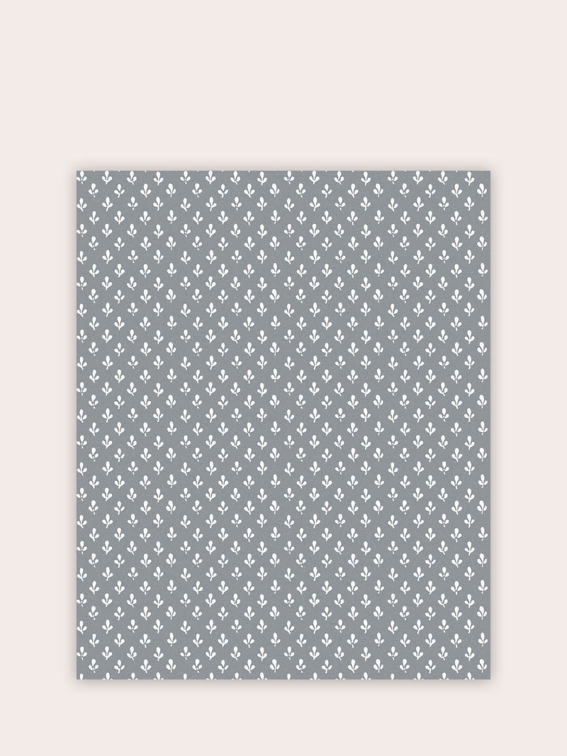 Laura Ashley wallpaper sample Slate Grey Trefoil A4 - British product