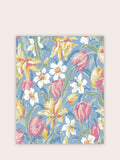 Laura Ashley China Blue Tulips Tapetenmuster A4 - Britisches Produkt