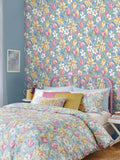 Laura Ashley China Blue Tulips Tapetenmuster A4 - Britisches Produkt