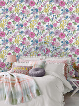 Next Laura Ashley Multi Gilly Wallpaper Sample A4- Buy online at McGrocer
