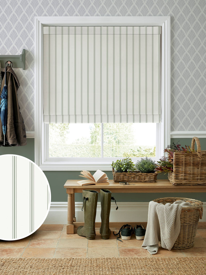 Laura Ashley Farnworth Stripe Roman blind, UK version