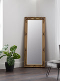 Julian Bowen Gold Palais Lean-To Dress Mirror 170cm, UK version