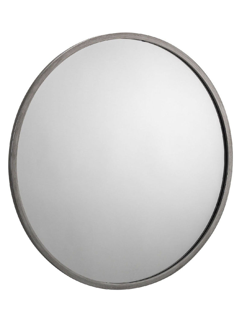 Julian Bowen Octave round mirror pewter grey, imported from the UK