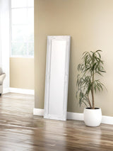 Next Julian Bowen White Palais Dress Mirror Antique Finish 130cm Height- Buy online at McGrocer