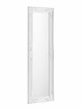 Julian Bowen White Antique Dress Mirror 130cm Height, UK version