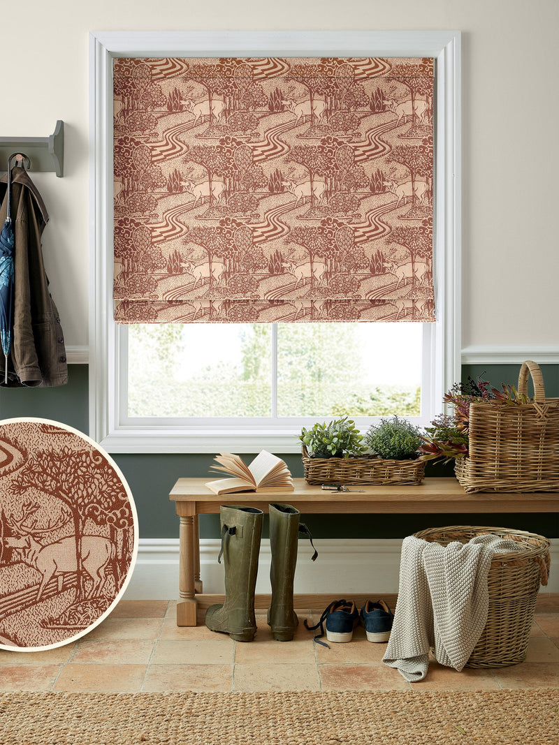 Laura Ashley Orange Trecastle Roman blind - British product