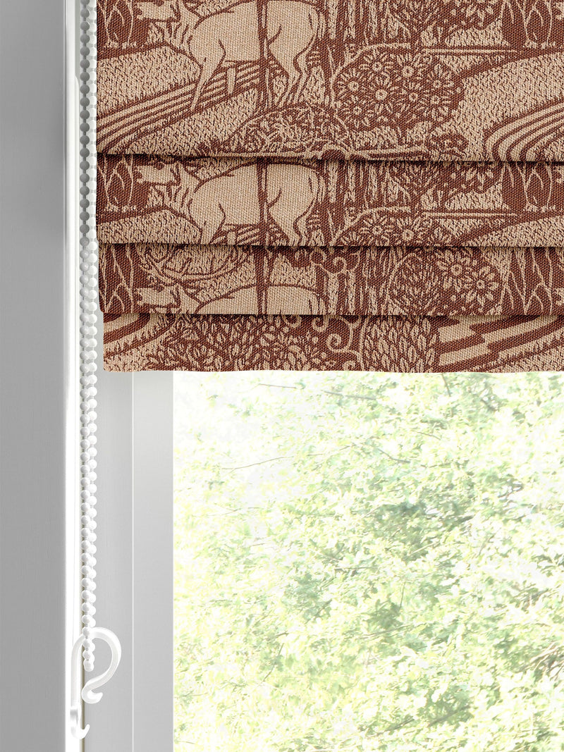 Laura Ashley Orange Trecastle Roman blind - British product
