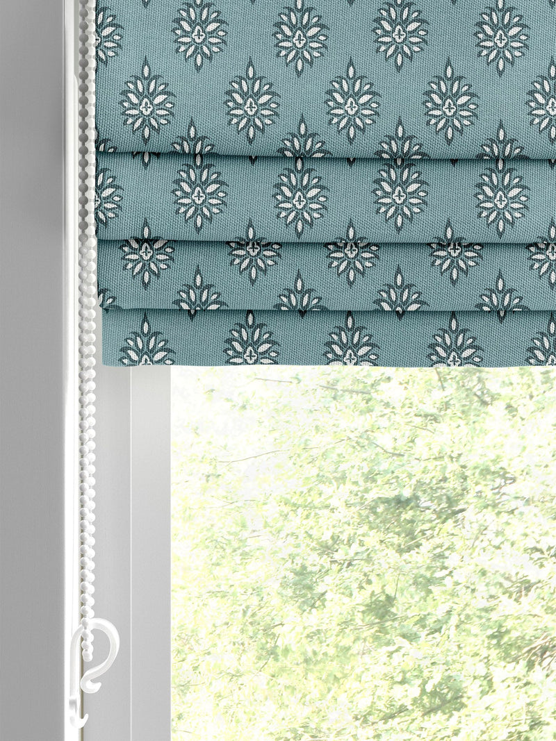 Laura Ashley blue Gower roman blind, UK version
