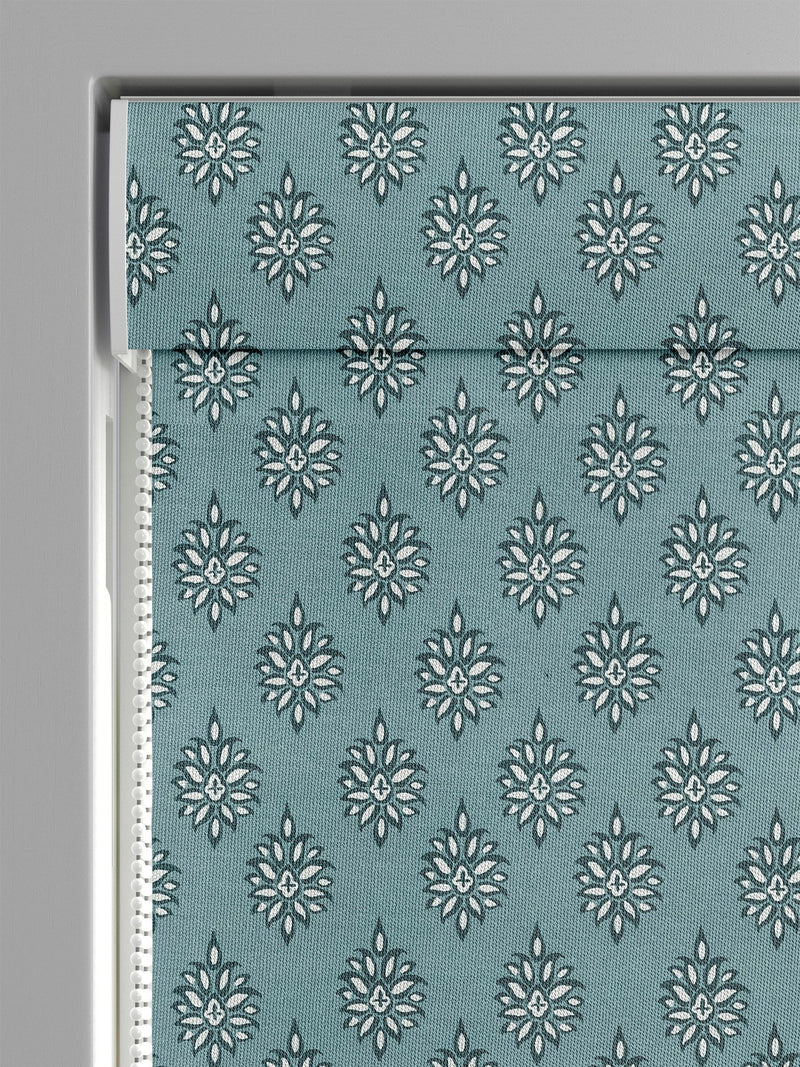 Laura Ashley blue Gower roman blind, UK version