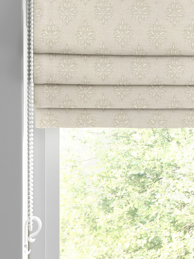 Laura Ashley grey 100% cotton roman blind, imported from the UK