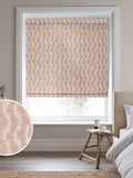 Laura Ashley pink roman blind trailing leaf design, imported from the UK