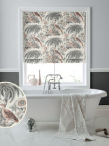Next Laura Ashley Burdett Grey 100% Cotton Made to Measure Roman Blind- Buy online at McGrocer
