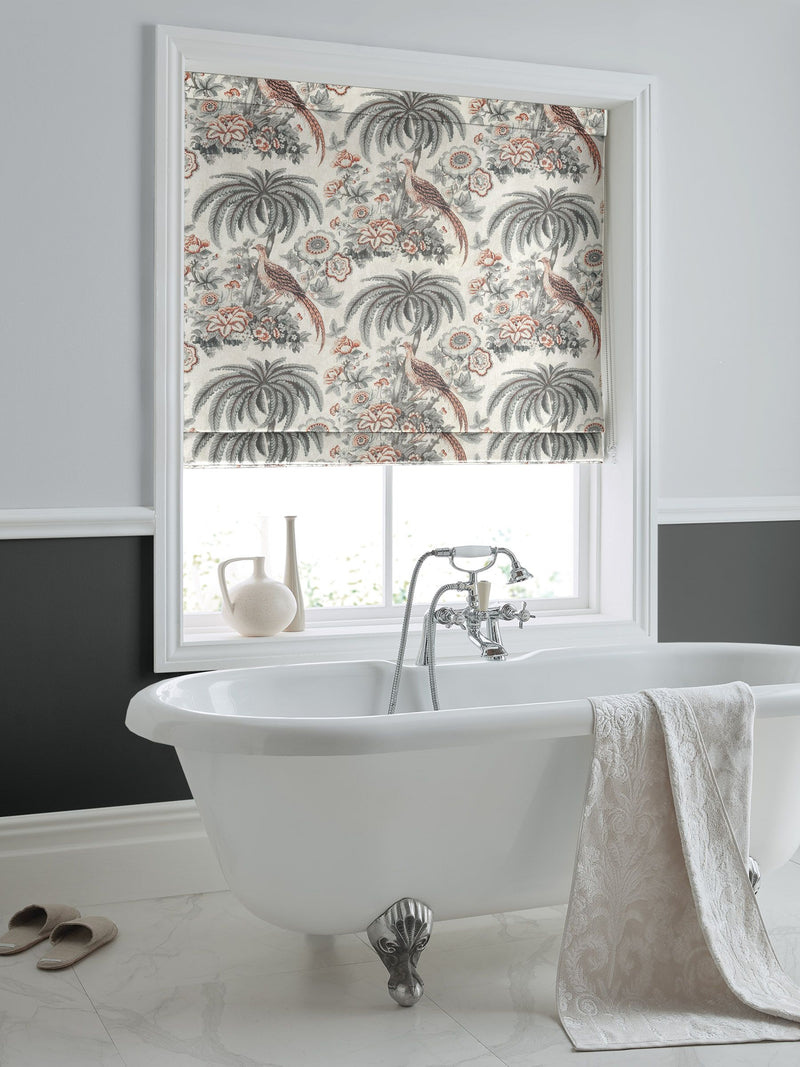 Laura Ashley Burdett grey roman blind made to measure, UK version