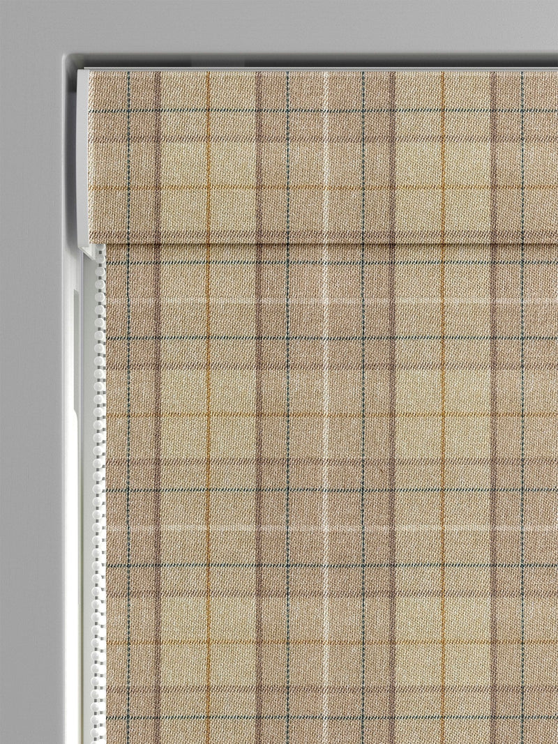 Laura Ashley Roman blinds woven twill check made to measure (British brand)