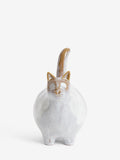 Grey Chester ceramic cat ornament, UK version