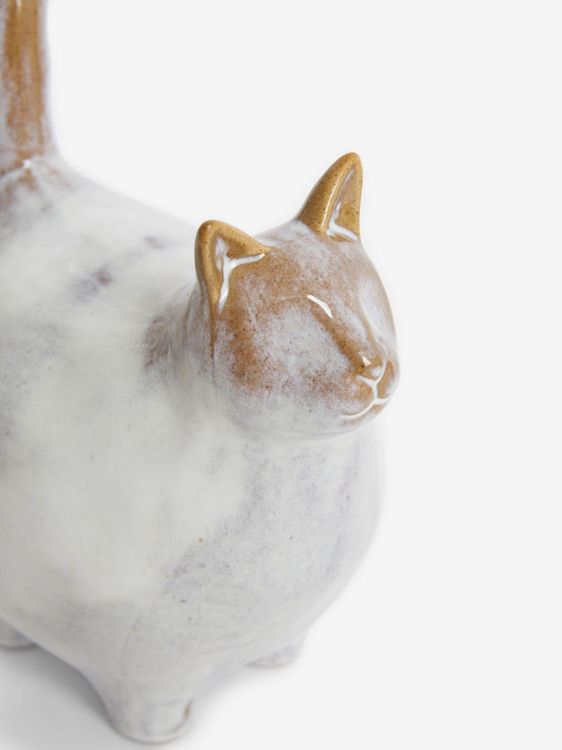 Grey Chester ceramic cat ornament, UK version