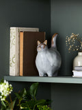 Grey Chester ceramic cat ornament, UK version