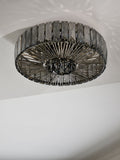 Aria flush ceiling light Smoke Grey small, imported from the UK