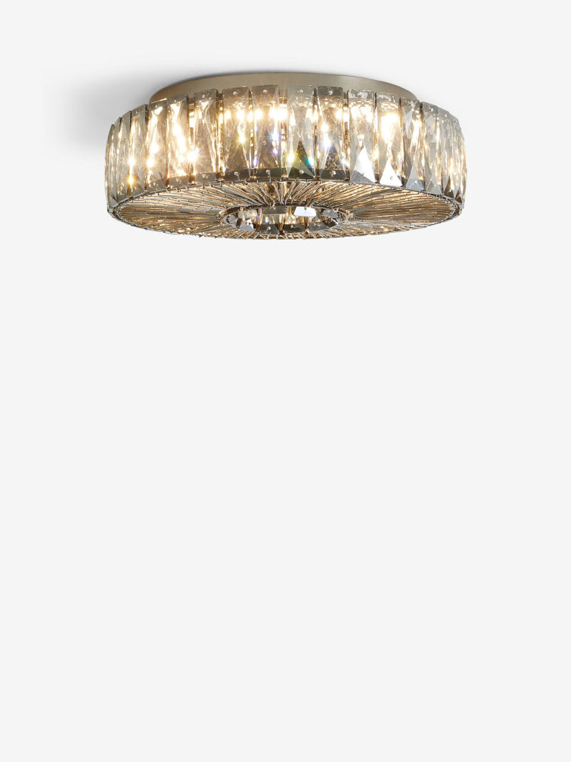 Aria flush ceiling light Smoke Grey small, imported from the UK