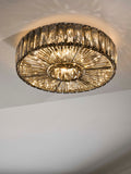 Aria flush ceiling light Smoke Grey small, imported from the UK