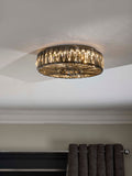 Aria flush ceiling light Smoke Grey small, imported from the UK