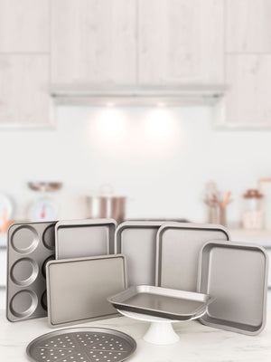 Wham Silver Baker Salt Roaster Tray 8 Piece Bakeware Set